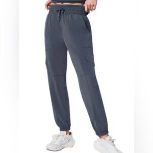 NWT SPANX Out Of Office Cargo Jogger in Dark Storm Pant XS